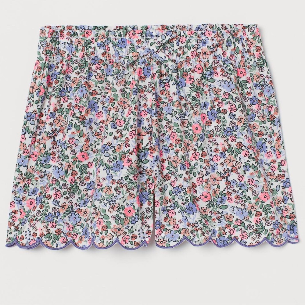 H&M Floral Kids Shorts - Multicolor size 6x girls